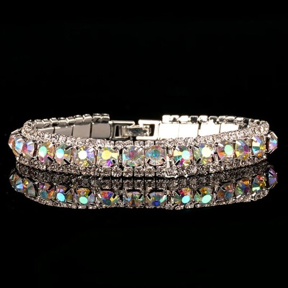 AB Crystal & Rhinestone Bracelet - Picture 3 of 4